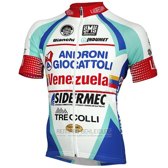 2014 Fahrradbekleidung Androni Giocattoli Wei Trikot Kurzarm und Tragerhose